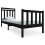 VidaXL (black, 75 x 190 cm) vidaXL Bed Frame Bed Base Bedstead Bedroom Mattress Foundation Solid Wood 2