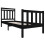 VidaXL (black, 75 x 190 cm) vidaXL Bed Frame Bed Base Bedstead Bedroom Mattress Foundation Solid Wood 3