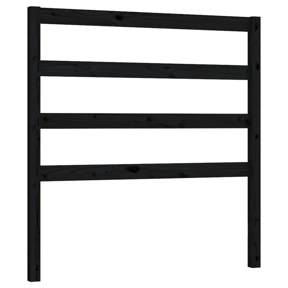 Vidaxl (, 96 X X 100 Cm) Solid Wood Pine Bed Headboard Home Furniture Multi Colours Multi Sizes Black Size 4
