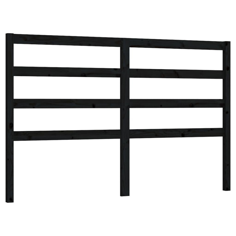 Vidaxl (Black, 166 X 4 X 100 Cm) Solid Wood Pine Bed Headboard Home Furniture Multi Colours Multi Sizes