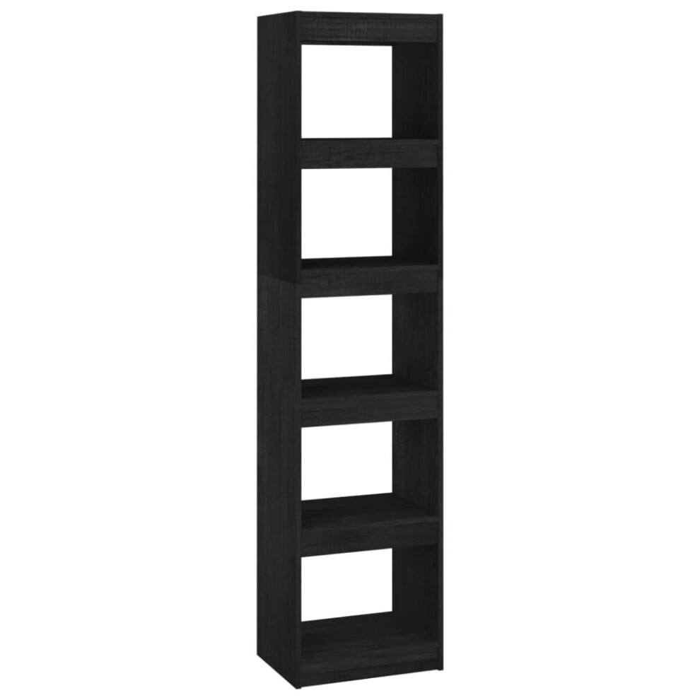 (black, 40 X 30 X 167.5 cm) vidaXL Solid Wood Pine Book Cabinet/Room Divider Rack Multi Colours/Sizes