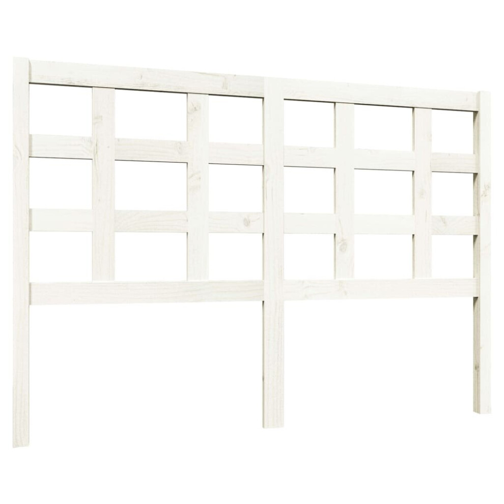 (white, 140.5 x 4 x 100 cm) vidaXL Solid Wood Pine Bed Headboard Wooden Bed Header Multi Colours/Sizes