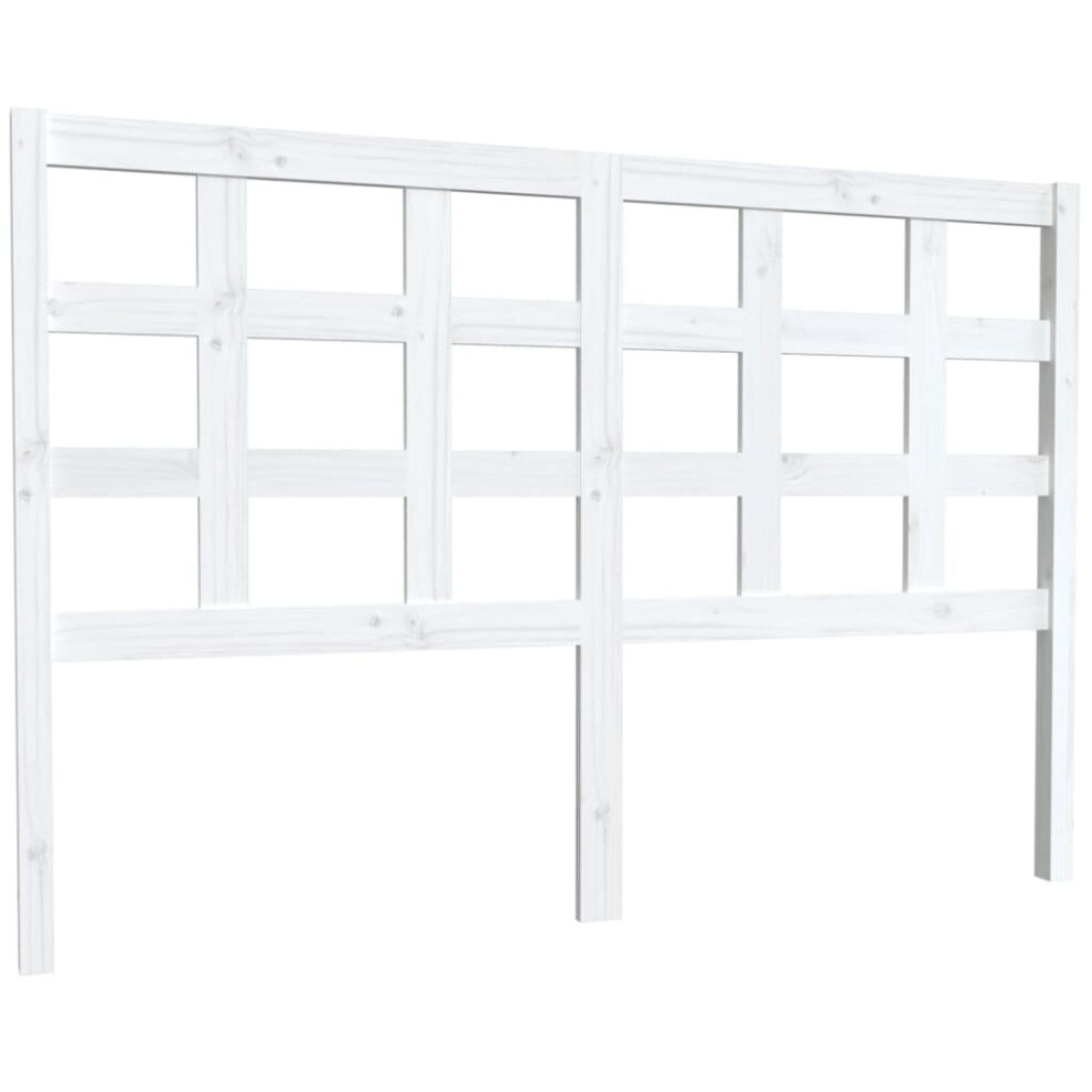 (white, 145.5 x 4 x 100 cm) vidaXL Solid Wood Pine Bed Headboard Wooden Bed Header Multi Colours/Sizes