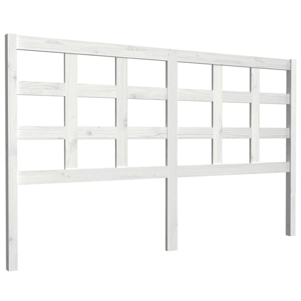 (white, 165.5 x 4 x 100 cm) vidaXL Solid Wood Pine Bed Headboard Wooden Bed Header Multi Colours/Sizes