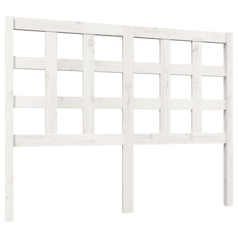 (white, 125.5 x 4 x 100 cm) vidaXL Solid Wood Pine Bed Headboard Wooden Bed Header Multi Colours/Sizes