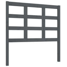 (grey, 95.5 x 4 x 100 cm) vidaXL Bed Headboard Home Bedroom Decorative Bed Header Panel Solid Wood Pine
