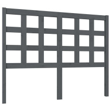 (grey, 125.5 x 4 x 100 cm) vidaXL Bed Headboard Home Bedroom Decorative Bed Header Panel Solid Wood Pine