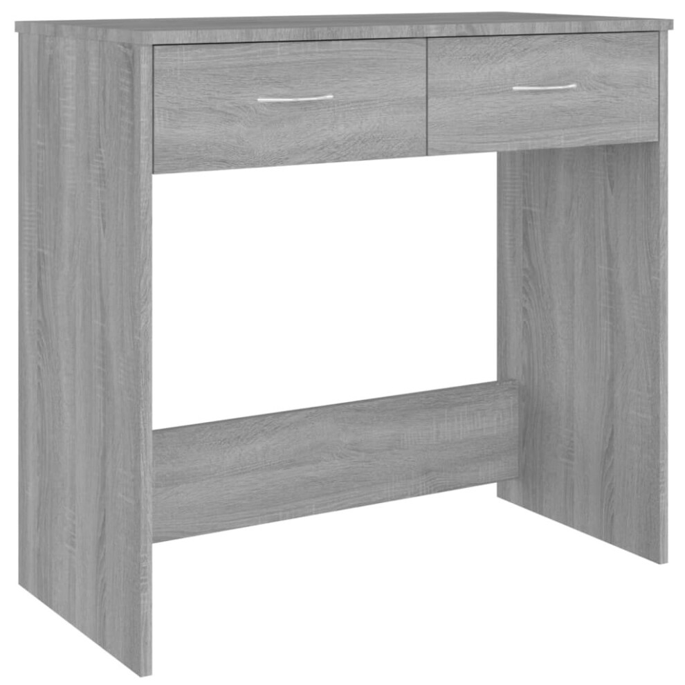 (grey sonoma) vidaXL Desk Workstation Corner Office Table Computer Desk Engineered Wood