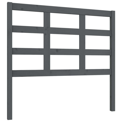 VidaXL (grey, 105.5 x 4 x 100 cm) vidaXL Bed Headboard Home Bedroom Decorative Bed Header Panel Solid Wood Pine
