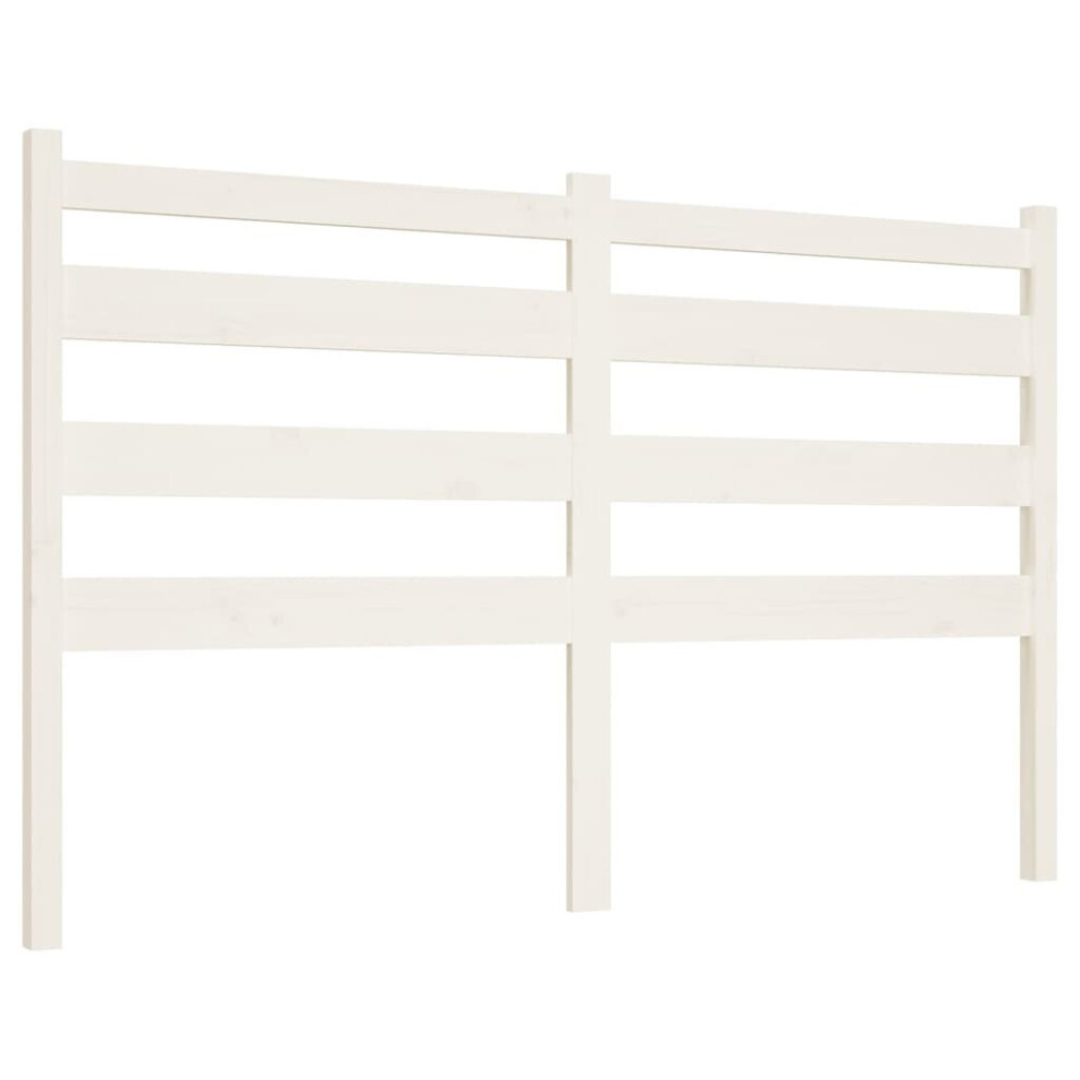 (white, 126 x 4 x 100 cm) vidaXL Solid Wood Pine Bed Headboard Bedroom Furniture Multi Colours/Sizes