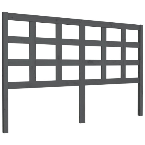VidaXL (grey, 156 x 4 x 100 cm) vidaXL Bed Headboard Home Bedroom Decorative Bed Header Panel Solid Wood Pine