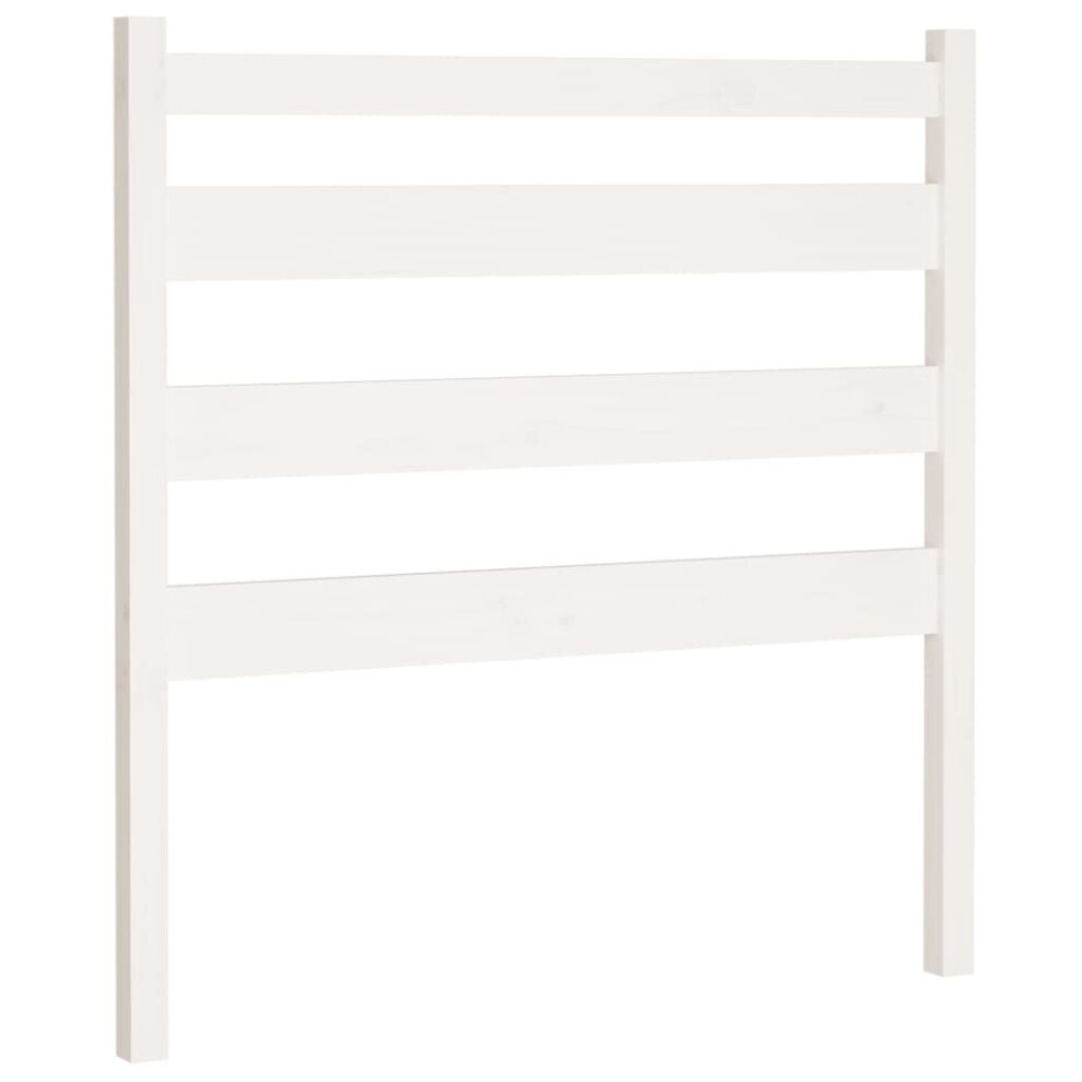 Vidaxl (White, 106 X 4 X 100 Cm) Bed Headboard Bedroom Bed Header Decorative Headboard Solid Wood Pine
