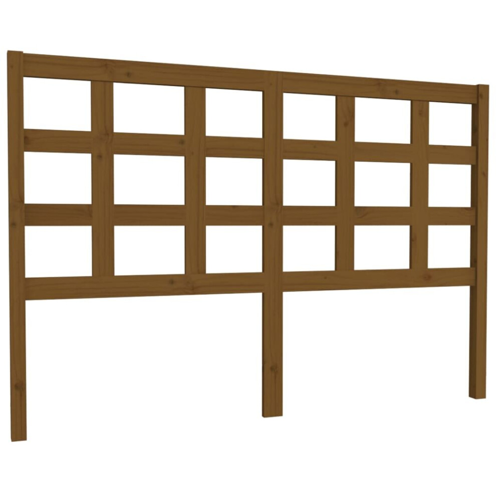 (honey brown, 145.5 x 4 x 100 cm) vidaXL Solid Wood Pine Bed Headboard Wooden Bed Header Multi Colours/Sizes