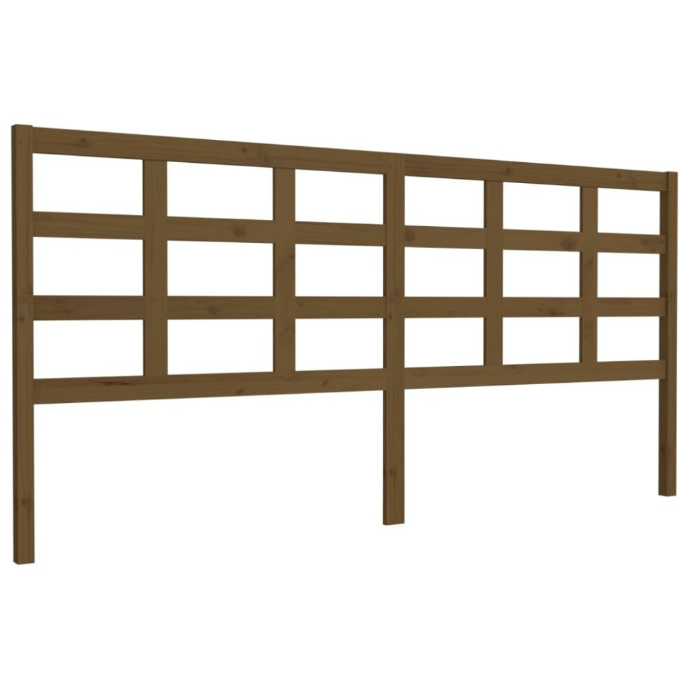 (honey brown, 205.5 x 4 x 100 cm) vidaXL Bed Headboard Home Bedroom Decorative Bed Header Panel Solid Wood Pine