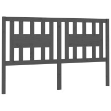 (grey, 126 x 4 x 100 cm) vidaXL Headboard Bedroom Bed Headboard Decorative Bed Header Solid Wood Pine