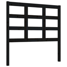 (black, 95.5 x 4 x 100 cm) vidaXL Bed Headboard Home Bedroom Decorative Bed Header Panel Solid Wood Pine