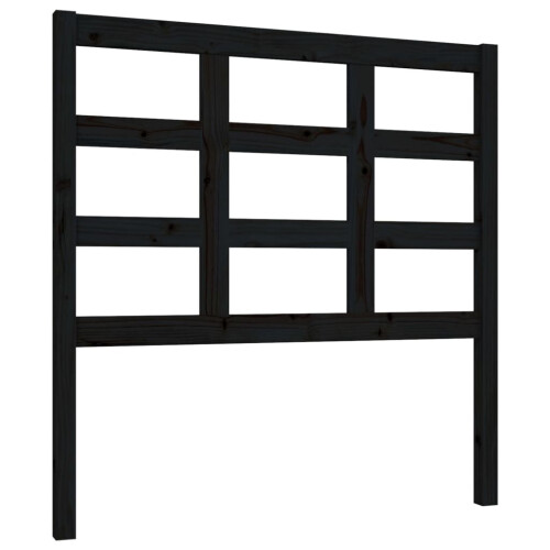 VidaXL (black, 95.5 x 4 x 100 cm) vidaXL Bed Headboard Home Bedroom Decorative Bed Header Panel Solid Wood Pine