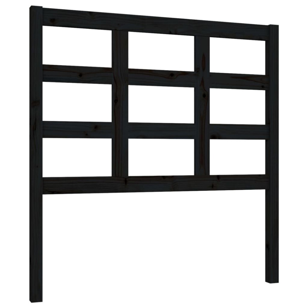 (black, 95.5 X 4 X 100 cm) vidaXL Solid Wood Pine Bed Headboard Wooden Bed Header Multi Colours/Sizes