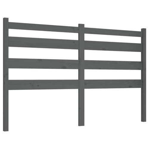 VidaXL (grey, 126 x 4 x 100 cm) vidaXL Bed Headboard Bedroom Bed Header Decorative Headboard Solid Wood Pine
