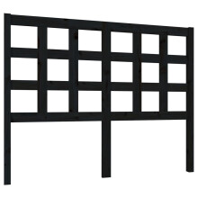 (black, 125.5 x 4 x 100 cm) vidaXL Bed Headboard Home Bedroom Decorative Bed Header Panel Solid Wood Pine