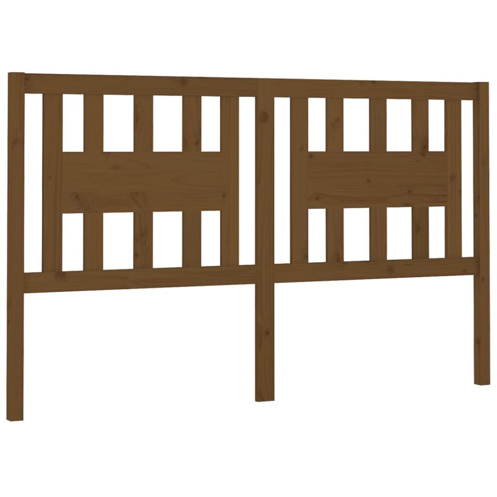 Vidaxl Brown (Honey 206 X 4 X 100 Cm) Headboard Bedroom Bed Headboard Decorative Bed Header Solid Wood Pine