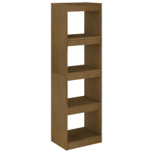 (honey brown, 40 x 30 x 135.5 cm) vidaXL Book Cabinet/Room Divider Storage Book Rack Bookshelf Solid Wood Pine