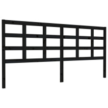 (black, 205.5 x 4 x 100 cm) vidaXL Bed Headboard Home Bedroom Decorative Bed Header Panel Solid Wood Pine
