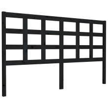 (black, 165.5 x 4 x 100 cm) vidaXL Bed Headboard Home Bedroom Decorative Bed Header Panel Solid Wood Pine