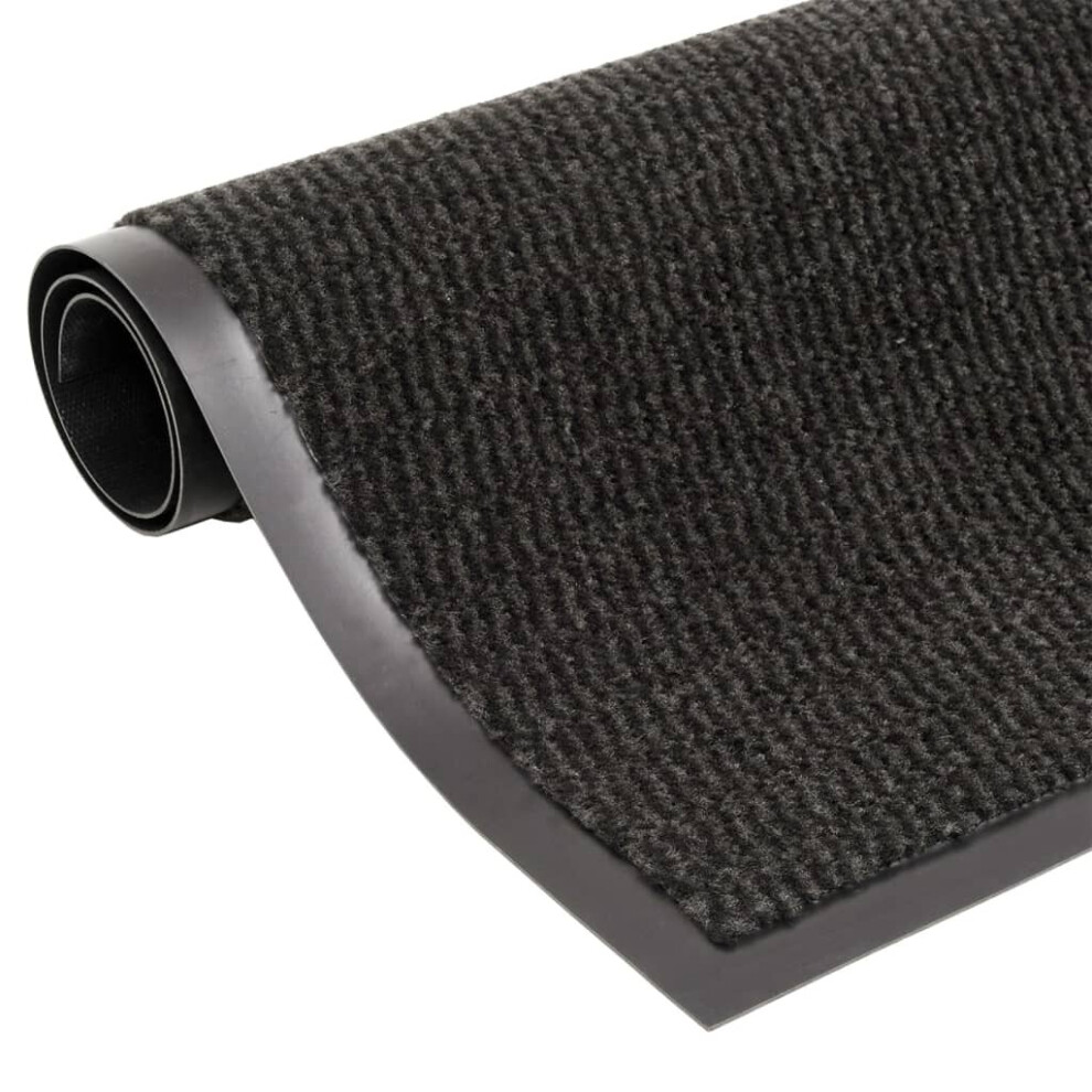 Vidaxl Black (, 60 X 180 Cm) 1/2X Dust Control Mat Rectangular Tufted Rug Multi Colours Multi Sizes
