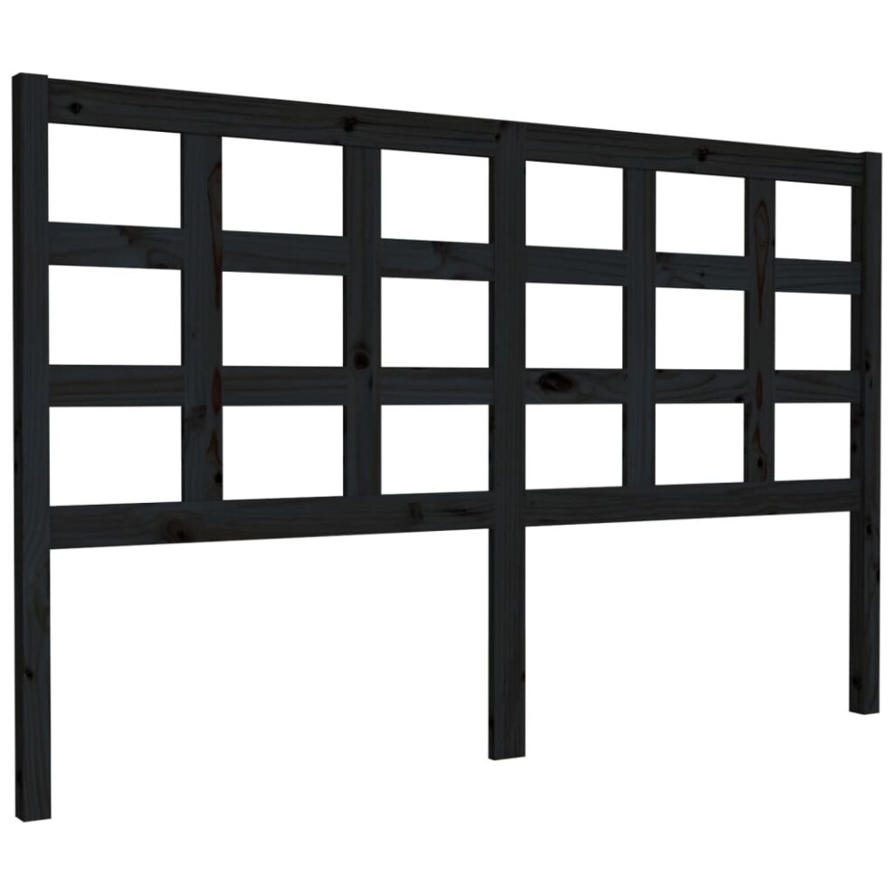 (black, 156 x 4 x 100 cm) vidaXL Solid Wood Pine Bed Headboard Wooden Bed Header Multi Colours/Sizes