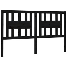 (black, 126 x 4 x 100 cm) vidaXL Headboard Bedroom Bed Headboard Decorative Bed Header Solid Wood Pine