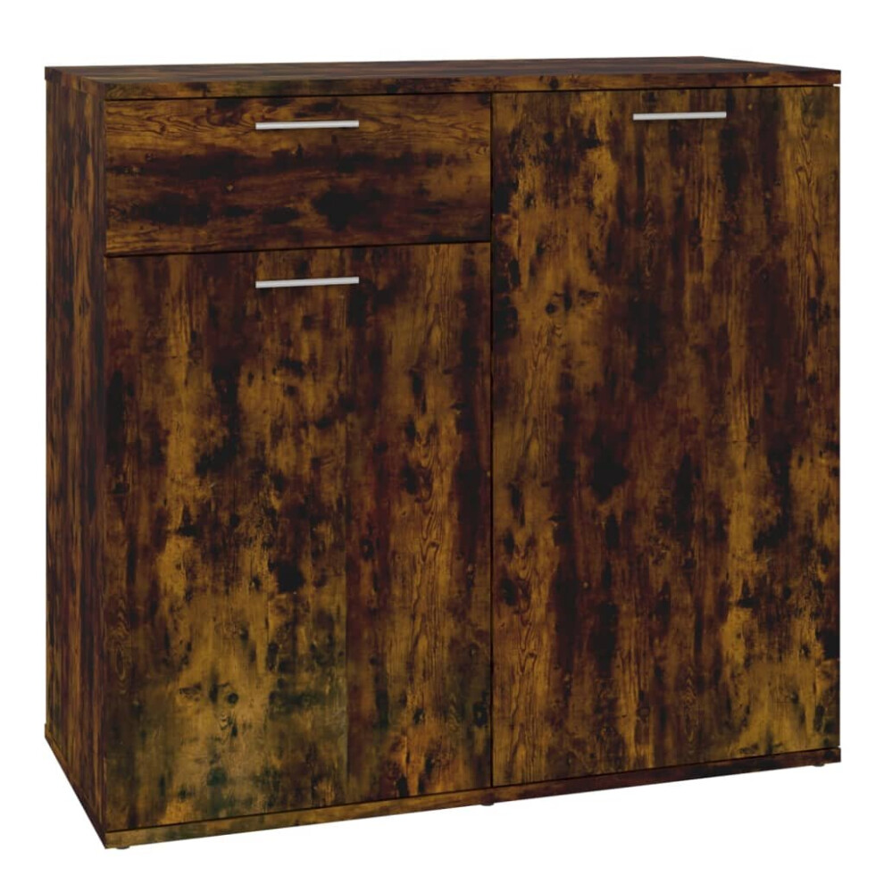 vidaXL - Sideboard - Smoked Oak - 2 Door - 1 Drawer - Image 3