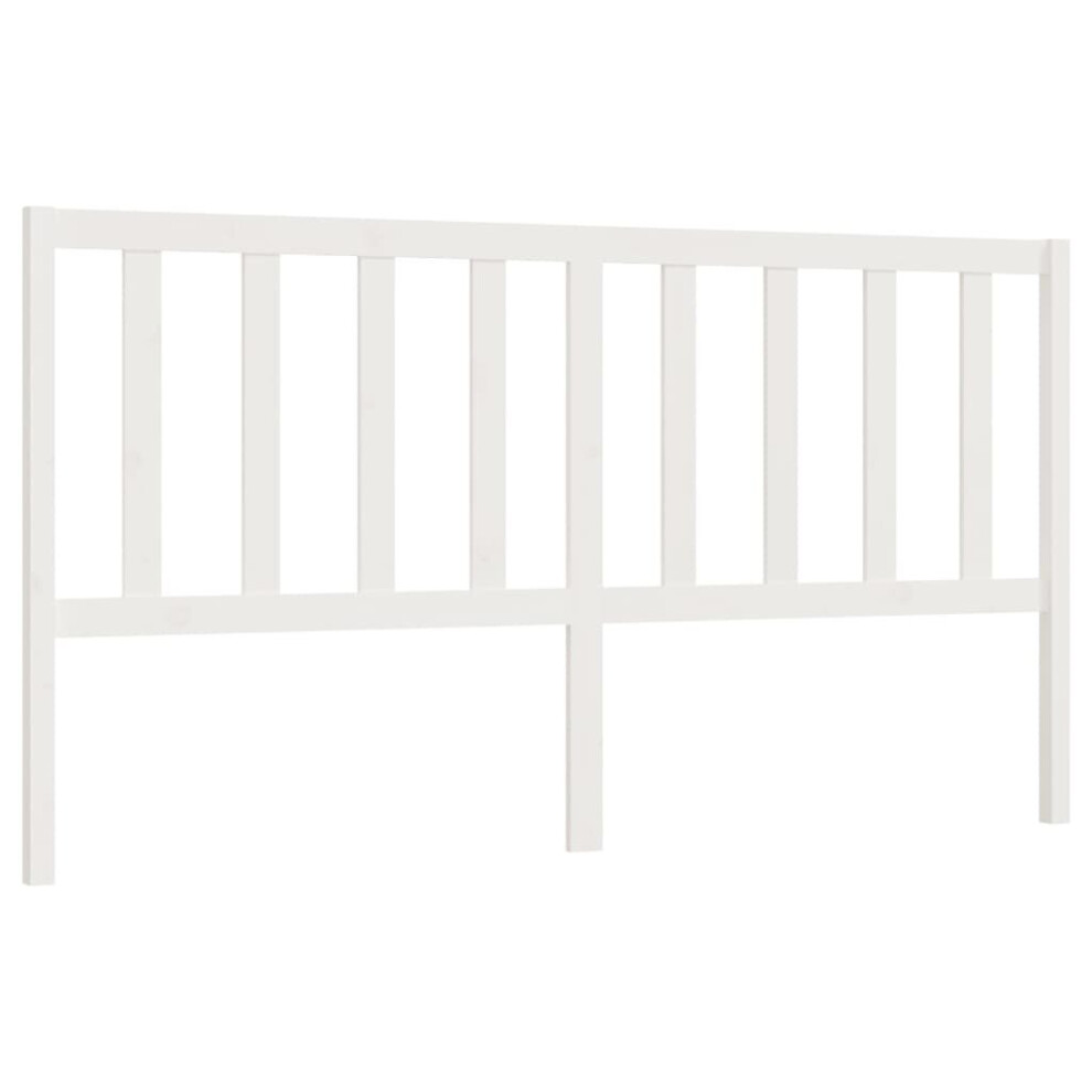 (white, 206 x 4 x 100 cm) vidaXL Solid Wood Pine Bed Headboard Bedroom Furniture Multi Colours/Sizes