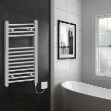 (700x400mm - 100W) WarmeHaus Electric Straight Heated Towel Rail