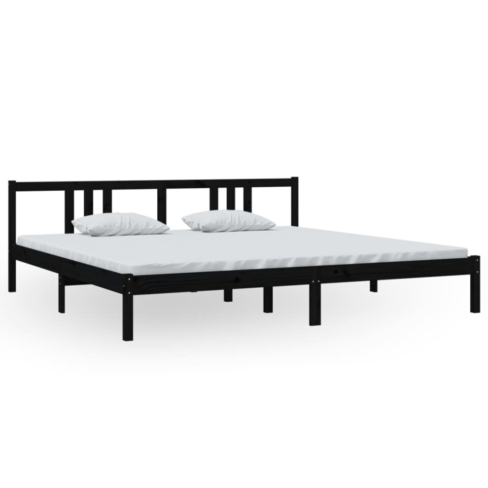 (black, 200 x 200 cm) vidaXL Solid Wood Bed Frame Wooden Platform Bed Multi Colours Multi Sizes