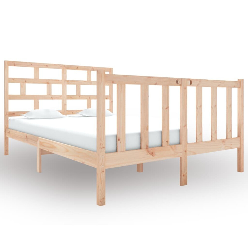 (brown, 120 x 190 cm) vidaXL Solid Wood Pine Bed Frame Bedroom Bedstead Multi Colours Multi Sizes