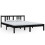 VidaXL (black, 150 x 200 cm) vidaXL Solid Wood Bed Frame Wooden Platform Bed Multi Colours Multi Sizes 1