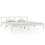 VidaXL (white, 200 x 200 cm) vidaXL Solid Wood Bed Frame Wooden Platform Bed Multi Colours Multi Sizes 1