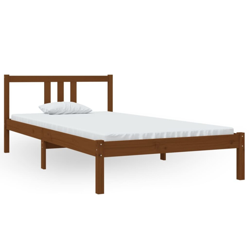 Vidaxl (Honey Brown, 100 X 200 Cm) Solid Wood Bed Frame Wooden Platform Bed Multi Colours Multi Sizes