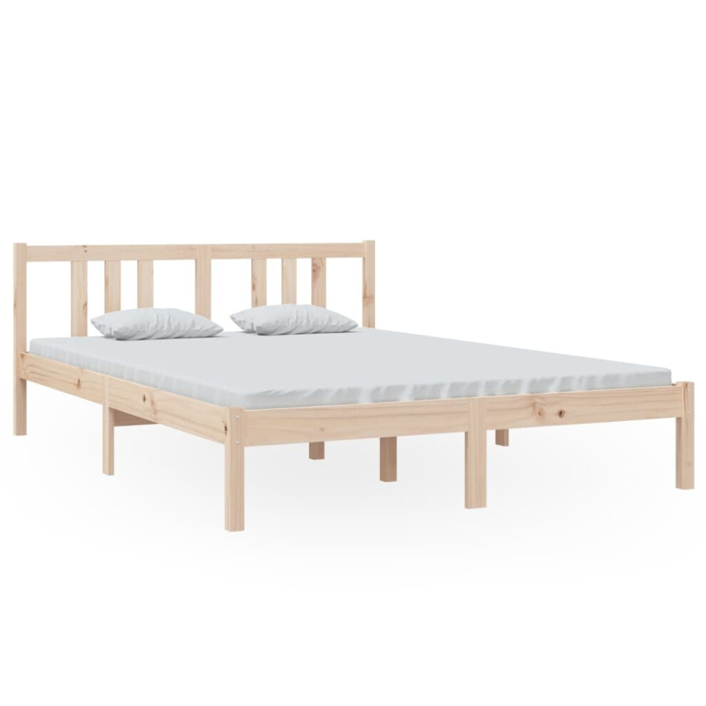 (brown, 140 x 200 cm) vidaXL Solid Wood Bed Frame Wooden Platform Bed Multi Colours Multi Sizes