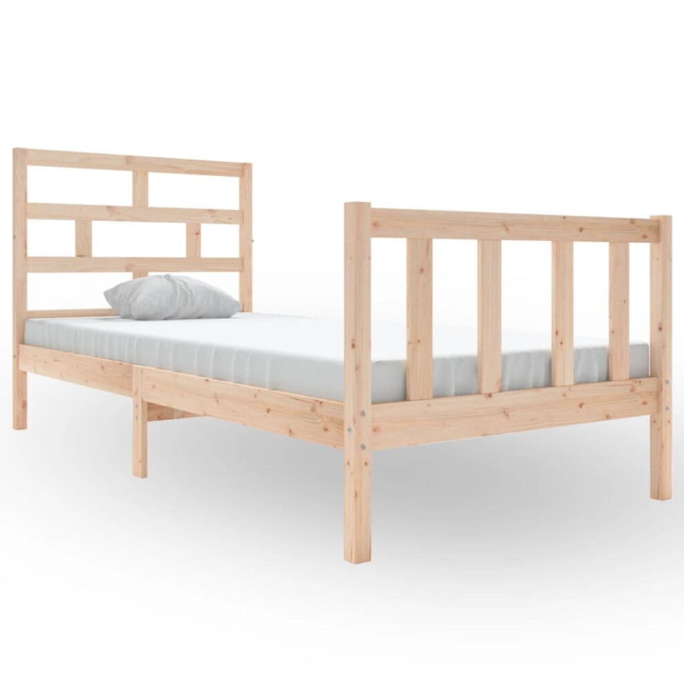 (brown, 90 x 200 cm) vidaXL Solid Wood Pine Bed Frame Bedroom Bedstead Multi Colours Multi Sizes