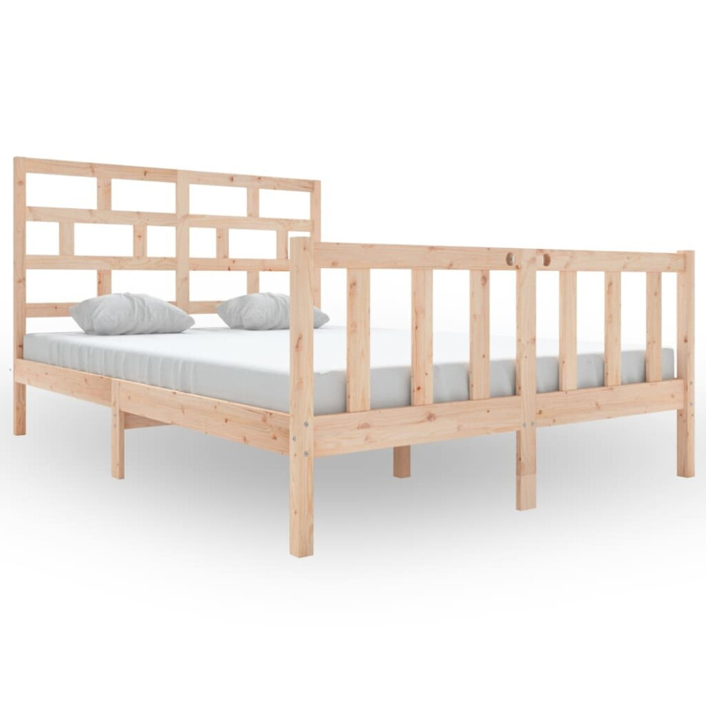 (brown, 120 x 200 cm) vidaXL Solid Wood Pine Bed Frame Bedroom Bedstead Multi Colours Multi Sizes