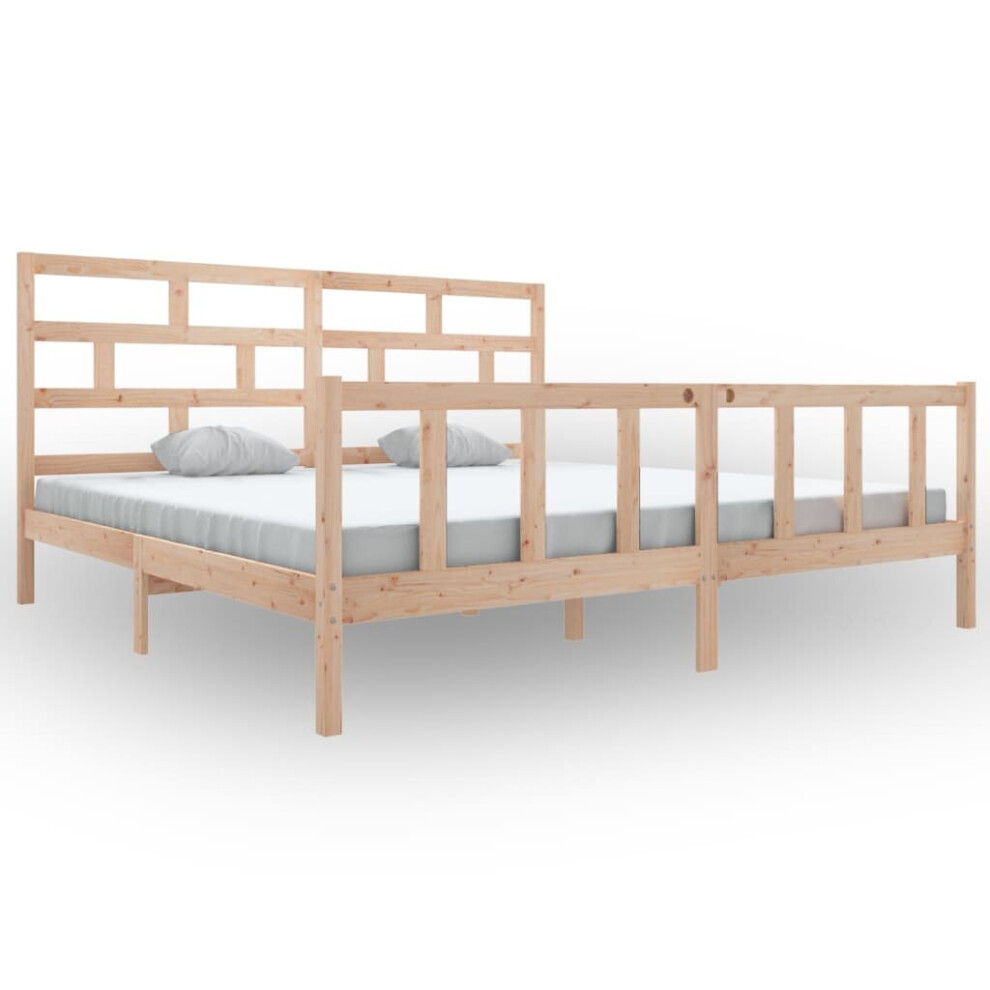 (brown, 180 x 200 cm) vidaXL Solid Wood Pine Bed Frame Bedroom Bedstead Multi Colours Multi Sizes