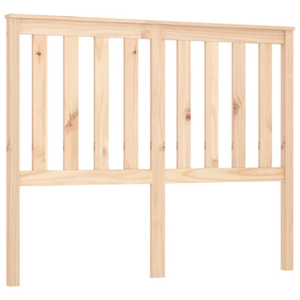 Vidaxl (Brown, 141 X 6 X 101 Cm) Bed Headboard Bedroom Bed Header Decorative Headboard Solid Wood Pine