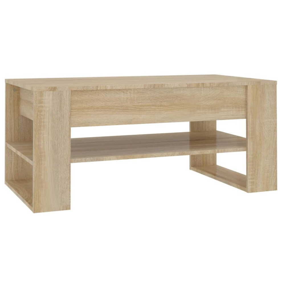 Vidaxl (Sonoma Oak) Coffee Table Engineered Wood Centre Side Table Furniture Multi Colours