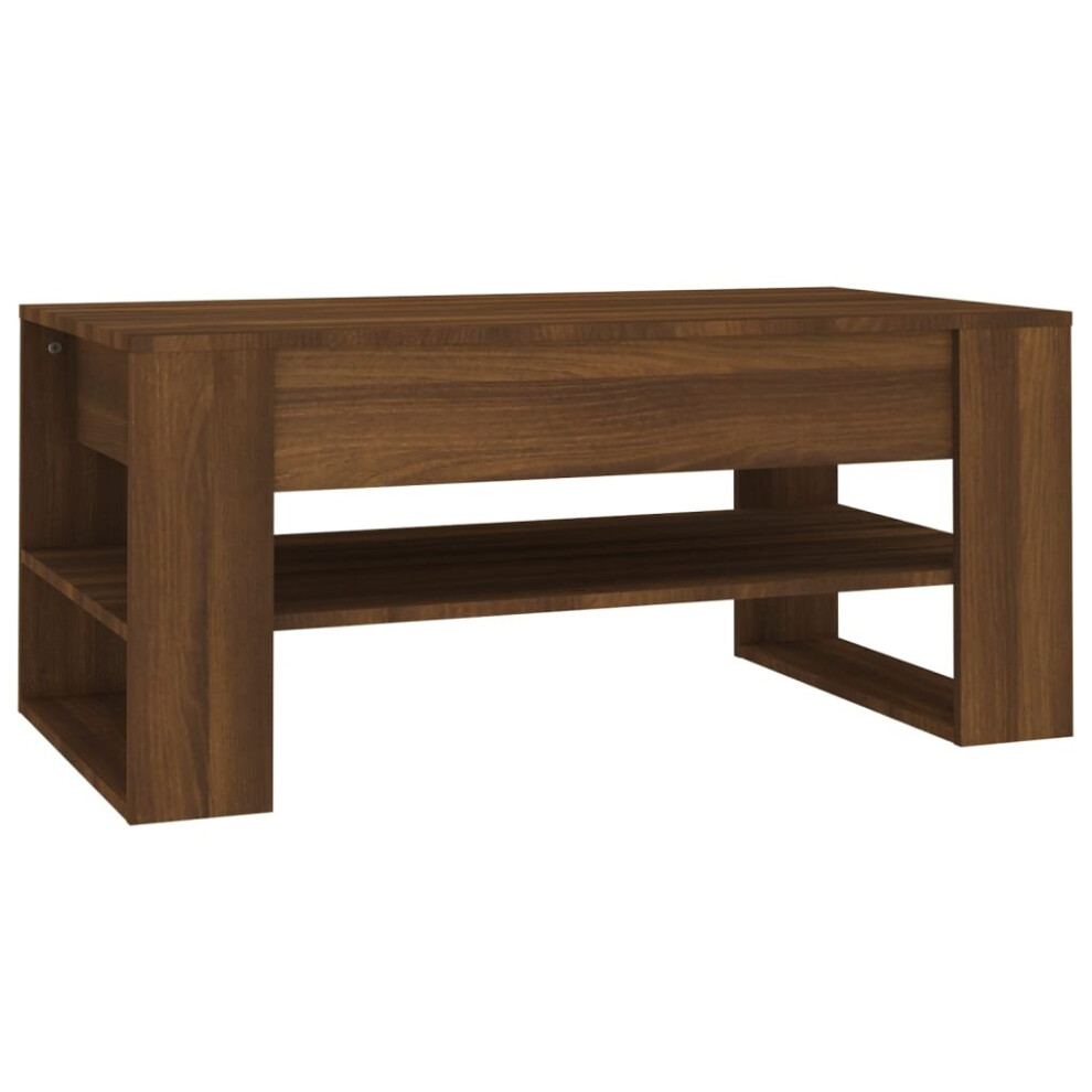 (brown oak) vidaXL Coffee Table Engineered Wood Centre Side Table Furniture Multi Colours