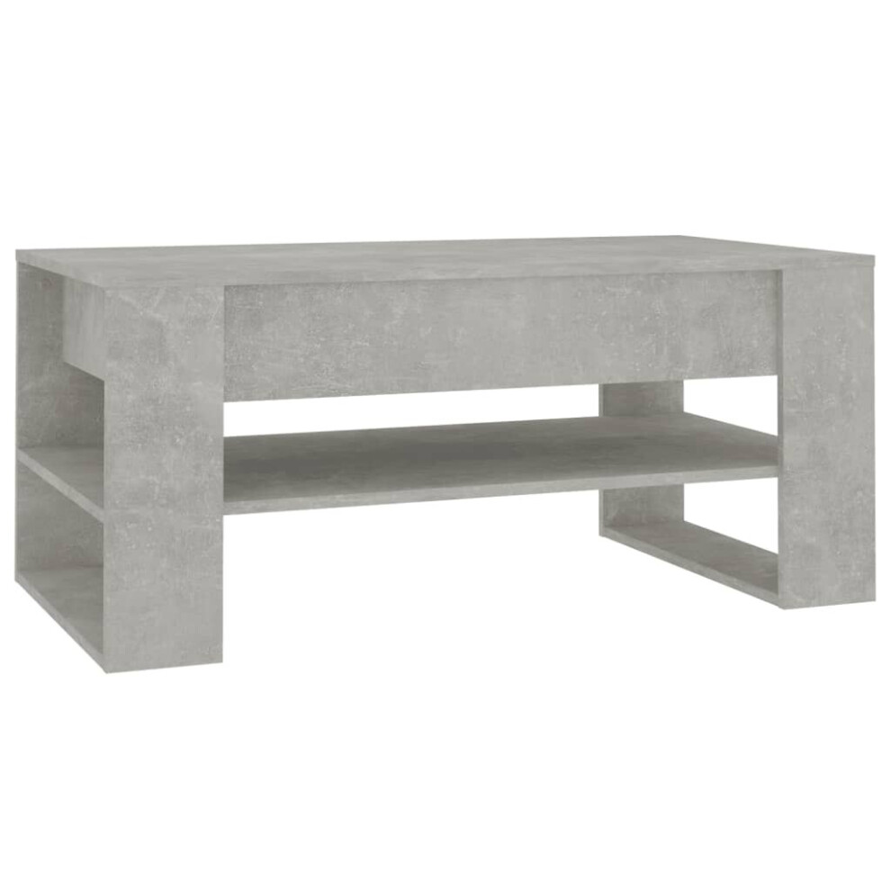 (concrete grey) vidaXL Coffee Table Engineered Wood Centre Side Table Furniture Multi Colours