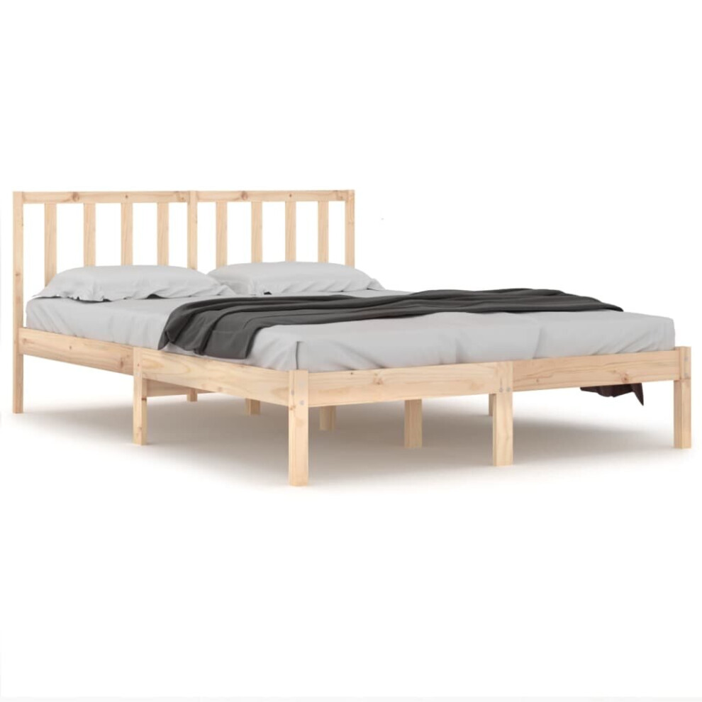 (brown, 120 x 190 cm) vidaXL Solid Wood Pine Bed Frame Wooden Bedstead Bed Base Multi Colours/Sizes