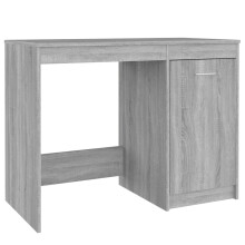 (grey sonoma) vidaXL Desk Home Office Study Desk Writing Desk Computer Table Engineered Wood