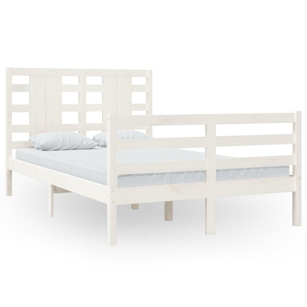 (white, 120 x 200 cm) vidaXL Solid Wood Pine Bed Frame Bedstead Platform Bed Multi Colours/Sizes